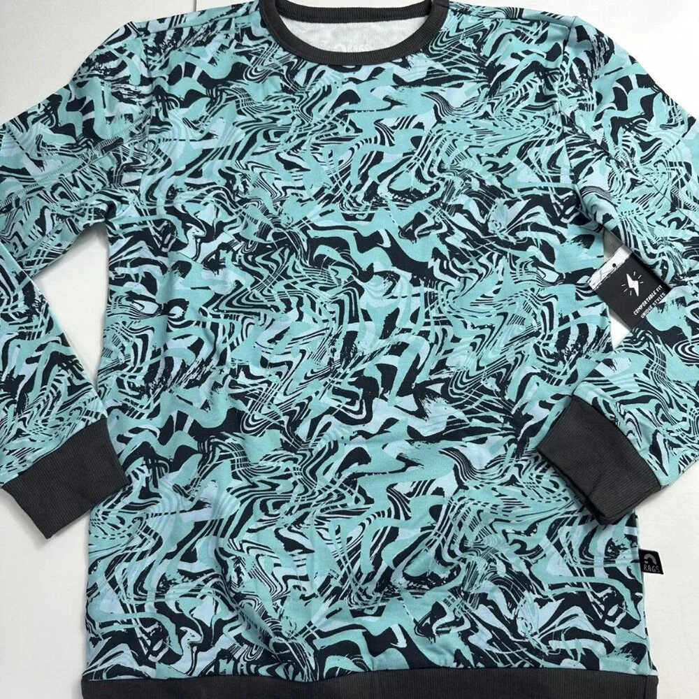New! Rags 9/10 Blue Swirl Sweatshirt